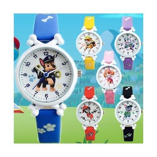 Paw Patrol Cartoon Children Boy Girl Waterproof Paint Belt Watch Birthday Gift For Boys And Girls, Balloons