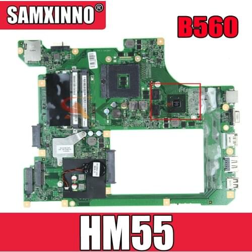 Laptop Motherboard For LENOVO Ideapad B560 HM55 Mainboard 11012613 10203-1 LA56 MB 48.4JW06.011 N11M-GE2-S-B1 DDR3