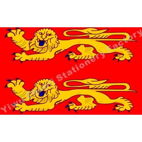 France Basse Normandie Flag 150X90cm (3x5FT) 120g 100D Polyester Double Stitched High Quality Banner Free Shipping