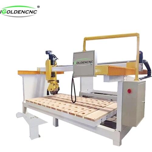 Granite Kitchen Counter Top Carving CNC Machine, 5 Axis Edge Polishing Marble Stone Cutting Machines