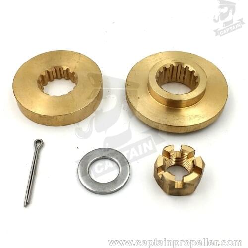 60-100HP Hardware Kit Thrust Washer/Spacer/Nut/Cotter Pin for Outboard Propeller Yamaha F60 F70 70HP 75HP F75 80HP 90HP F90