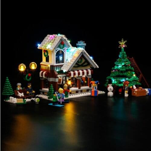 Led Light Kit For 10249 Creator Winter Toy Shop Compatible with 36002 39015 (Only LED Light, No Block Kit)
