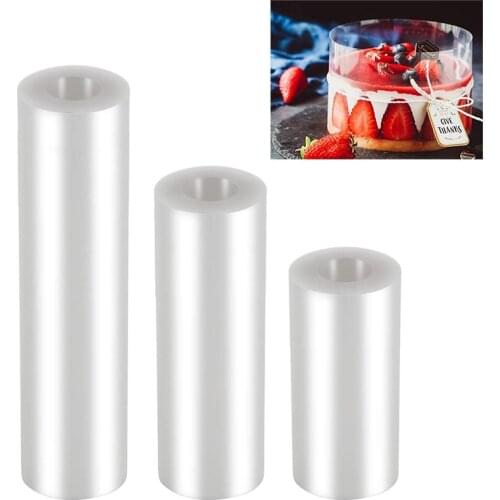 Mousse Cake Edge Wrap Transparent Hard Bound PET Band Cake Dessert Collar DIY Cake Decorating Tools