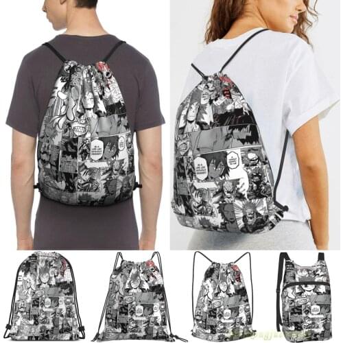 Red Riot Manly-Hearted Hero Men Outdoor Travel Gym Bag Waterproof Drawstring Backpack Women Fitness Swimming Bag