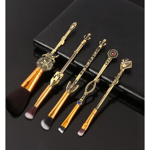 Hot Cosplay Naruto Makeup Brushes Set Sharingan Symbal Foundation Brush Blending Eye shadow Lip Cosmetic Pincel Maquiagem