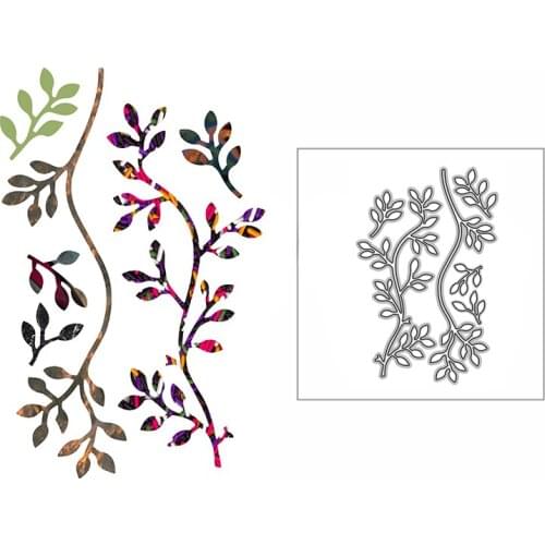 New Leaves Branches Craft Embossing Mold 2021 Metal Cutting Dies for DIY Decorative Scrapbooking Album Card Making No Stamps