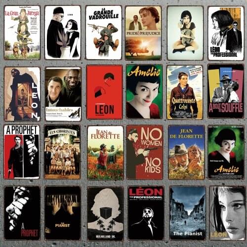 Tin Signs Metal Plate Chic Wall Bar Restaurant Home Art Decor Vintage Iron Poster Cuadros DU-4917A