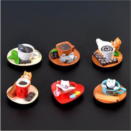 Wholesale cute funny cartoon chis sweet Mini dessert cat candy toys model figure decoration match New