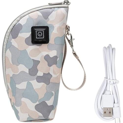 USB Baby Milk Bottle Warmer Water Bottle Heating Cover Sleeve Baby Shower Gift
