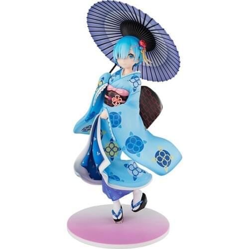 Re: Life In A Different World Ram Holding An Umbrella Kimono Rem Action Figure Toy T30