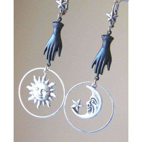 Handmade Ouija Earrings/ Witchy Earrings / Celestial Gift Mystical Magical Fortune Teller Gift