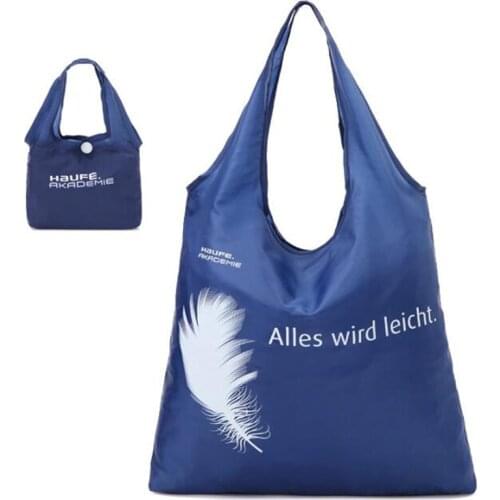 Foldable Shopping Bag Tote Pouch Portable Reusable Grocery Storage Bag for Ladies