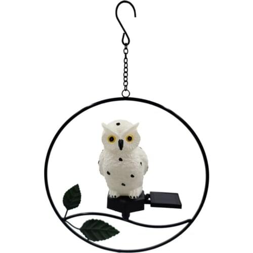 Outdoor Garden Decoration Led Iron Hanging Lamp Light Bird Lights Diameter 25cm Simulation Animal Iron+resin+plastic Chandelier