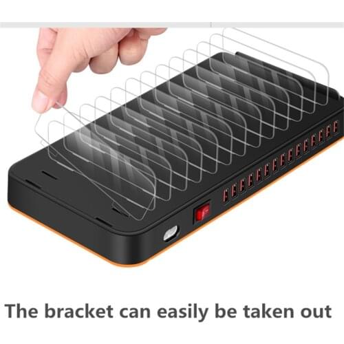 Go2linK 15 Multi Ports Universal Detachable USB Charging Station Stand Holder Desktop