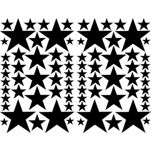 78 STARS VINYL GIRLS BEDROOM CAR DECALS STICKERS Teen Kids Baby Nursery Truck Suv Car Window Bumper Laptop Locker Glass