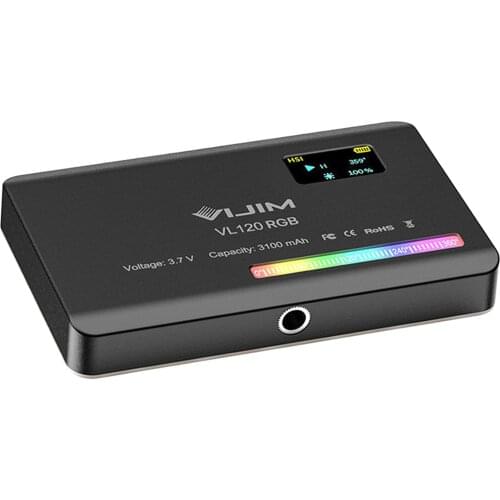 VL120 2500-9000K Dimmable Mini LED Video Light Smartphone Camera Fill Light