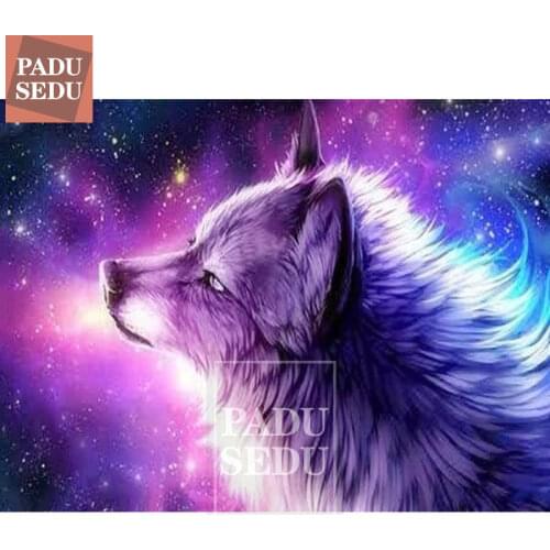 Wolves Diamond Mosaic Painting Full Square Animals Diamond Embroidery Animal Wolf Coloring Pictures Cross Stitch Home Decor Room