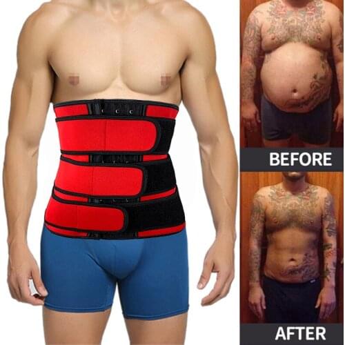 Women Waist Trainer Corset Sauna Sweat Belt Sport Girdle Slimming Shaper Abdominal Trimmer Belt Straps Modeling Red Shapewear
