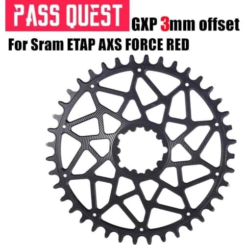 PASS QUEST GXP Road bike Narrow Wide Chainring 2mm Offset 38-48T bicycle Chainwheel for Sram ETAP AXS FORCE RED crankset