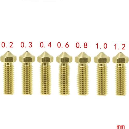 1PC High-Quality E3D NozzleFor 3D Printer Hot End 3D Printer Parts M6 Thread Full Metal