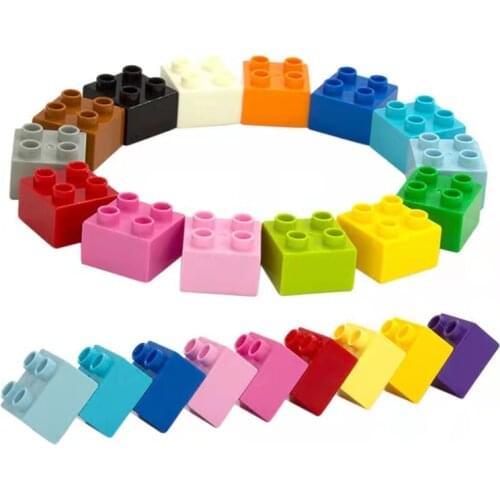 10 Pcs Big Building Blocks Accessories Compatible Large Bricks Sets Children Kid 2*2 Dots MOC DIY Smooth Plastic Educational Toy