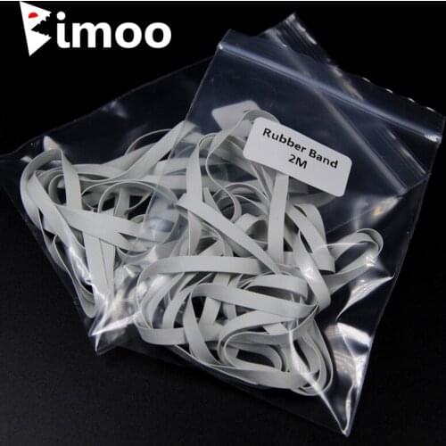 2 bags X 2meters 4mm White Rubber Band 0.3mm Wide Fly Tying Wiggle Tail Saltwater Fishing Flies Jig Skrits DIY Lure Attractors