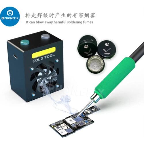 2UUL CUUL Mini Cooling Fan 5V Type-C USB Input Welding Smoke Exhaust Fan for Mobile Phone Mainboard Maintenance Soldering Fume