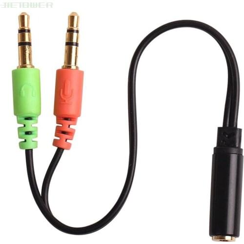 300pcs 3.5mm Audio Splitter Cable for Computer Jack 3.5mm 2 Male to 1 Female Mic Y Splitter AUX Cable Headset Splitter Adapter