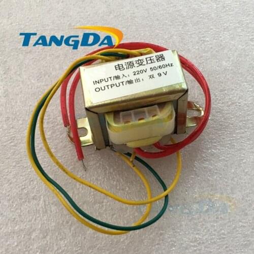 5W two 9V power supply transformer input: 220V 50Hz Output: two 9V