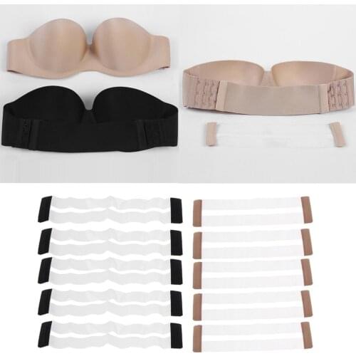 5x Clear Invisible Womens Bra Extender 3 Hook Bra Extension Underwear Straps Bra Extender Bra Accessories