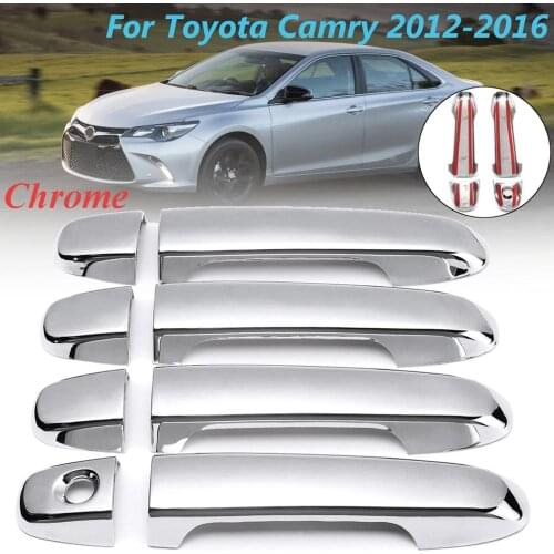 8X/Set Car Door Outer Handle Cover Trim For Toyota Gamry 2012-2016
