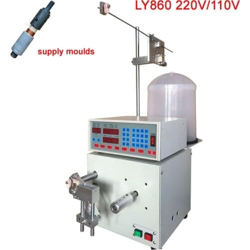 LY860 automatic voice coil winding machine self-bonding wire paper tube coil winder with moulds 1 1.5 2 2.5 3 4 inches