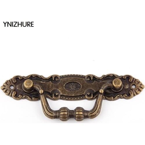 YINZHUR 10pcs 104mm Bronze Antique Art Furniture Hardware Handles Door Drawer Wardrobe Kitchen Cabinets Cupboard Pull Door Knobs