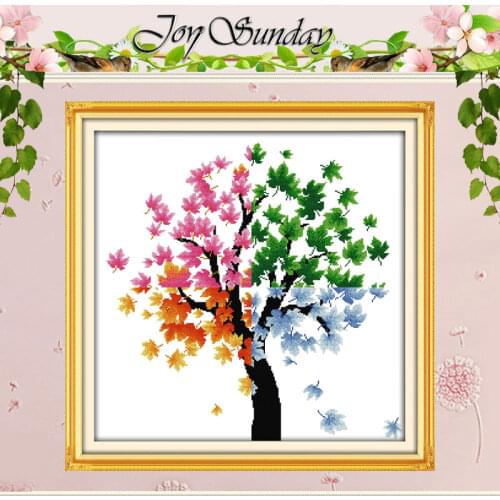 The four seasons of life Patterns Counted Cross Stitch 11 14CT Cross Stitch Set Wholesale Cross-stitch Kit Embroidery Needlework