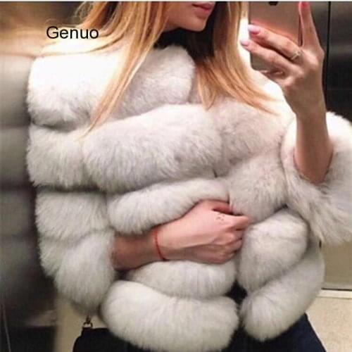 Genuo Fashionable Fur Coats