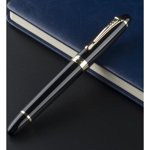 Nice Quality Gold Clip Rollerball Pen Black Ink Medium Refill Jinhao 450 Signature Pens School and Office Supplies Stationery