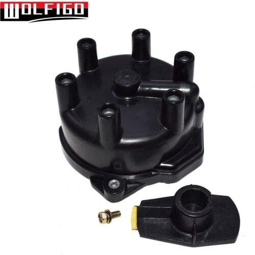 WOLFIGO 2 PCS / 1PC Distributor Cap Distributor Rotor For 1996-2004 Nissan Frontier Pathfinder Xterra 221571W600, 221620W000 New