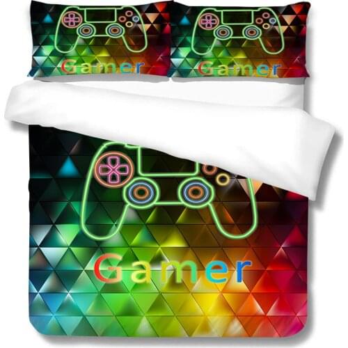 3D Duvet Cover Set Queen Game Handle Printed Boys Girls Bedroom Decorations Comforter Bedding Sets