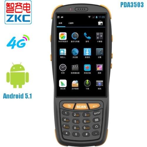 4 inch Touch Screen Handheld Terminal Laser Barcode Scanner Android 5.1 Based PDA3503