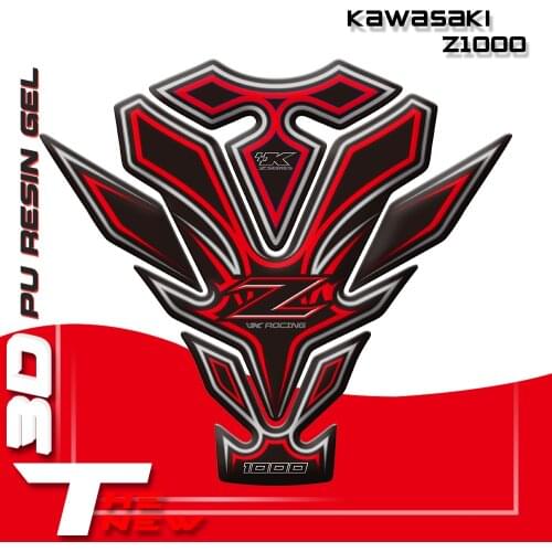 Hot sell Motorcycle 3D Sticker Decal Emblem Protection Tank Pad Cas Cap For Kawasaki Z1000 2011 - 2016 2012 2013 2014 2015