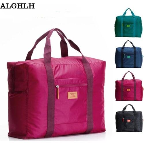Hot Sale Foldable brand designer luggage travels bags organizer waterproof women and men duffle carry on luggage Storage Bag