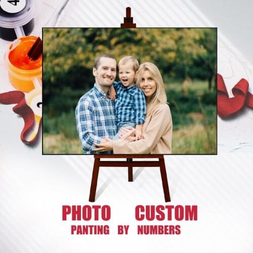 Painting By Number Personality Photo Customized DIY Oil Paint Picture Drawing by Numbers Canvas Coloring by Numbers Acrylic