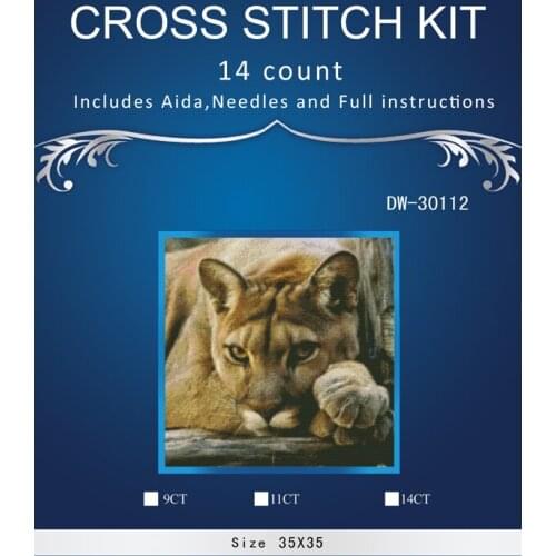 Oneroom ,DIY Animal Lion Painting,Embroidery,Full White Needlework,Cross stitch,kits,14CT Cross-stitch,Sets For Embroidery,VS-41