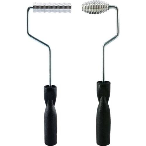 HOT-Glass Fiber Roller Tool Kit, 2 Piece Glass Fiber Resin Laminated Bubble Roller Set, Suitable for Ship Repair