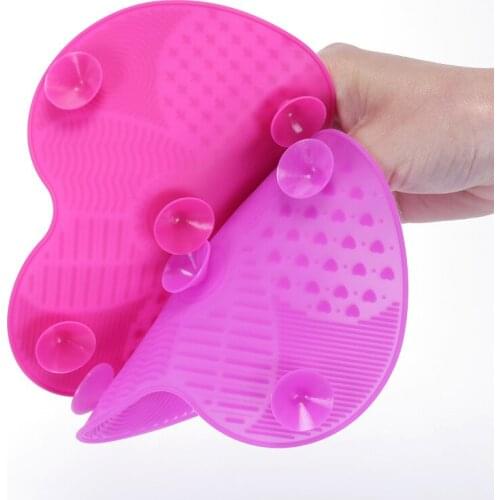 Newest 1pc Silicone Brush Cleaner Cosmetic Make Up Washing Brush Gel Cleaning Mat Foundation Makeup Brush Cleaner Pad Board