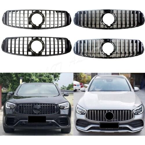 Car Front Racing Center Grille Facelift Uppeer Bumper Grill For Mercedes Benz W253 GLC Class 2020 Deluxe