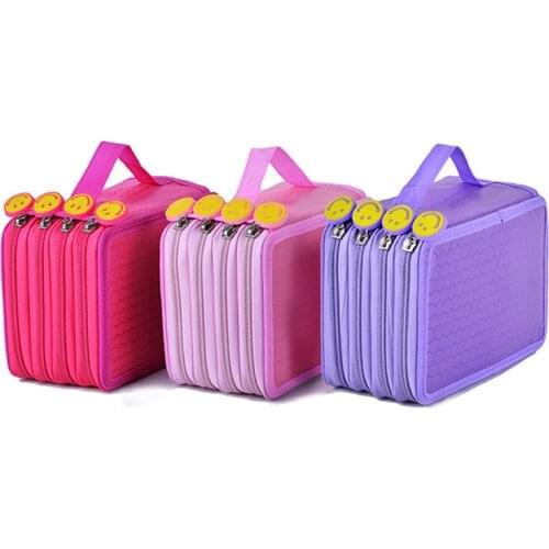 72 Holes School Pencil Case for Girls Boys Pen Box Cute Large Cartridge Pencilcase Stationery Big Storage Bag Pencase Supplies