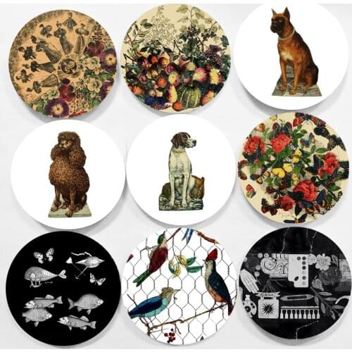 High-Quality Wall Plate Beautiful Decorative Plate Made By Hand Art Plate Northern Europe Trays Decorative Porcelain Ornaments