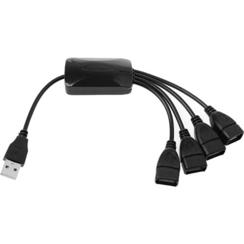 High Speed 4 Port USB 2.0 480Mbps Hub Splitter for Notebook Computer Laptop PC