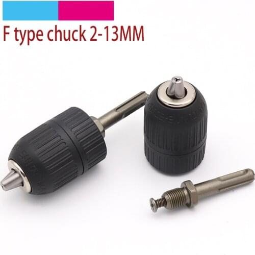 1pcs Clamping Range 2-13mm Keyless Drill Chuck with SDS Adaptor Capacity 1/2 x 20 UNF Keyless Impact hammer Drill Chuck
